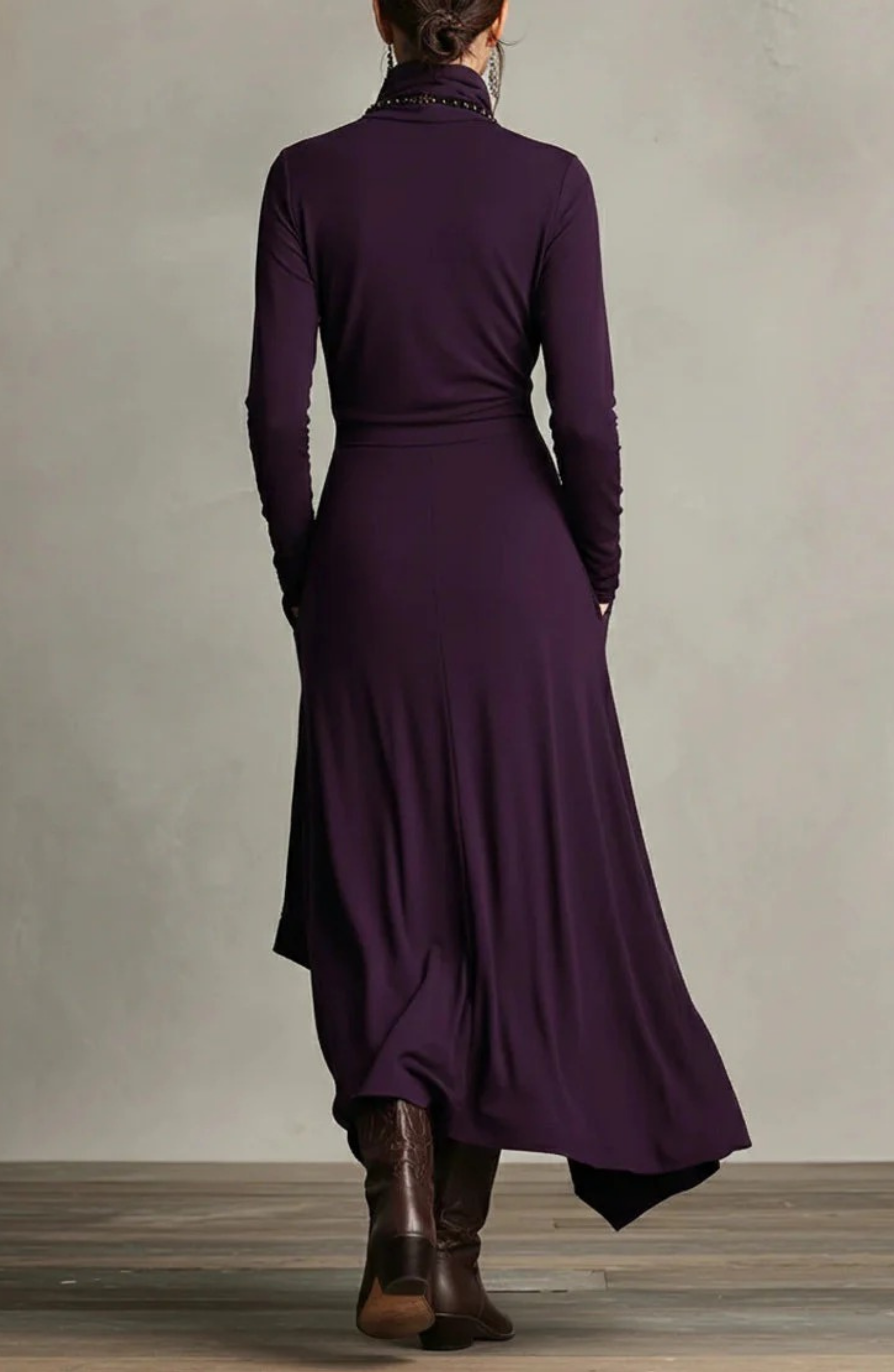 Amethyst Drape Maxi Dress  Miloe