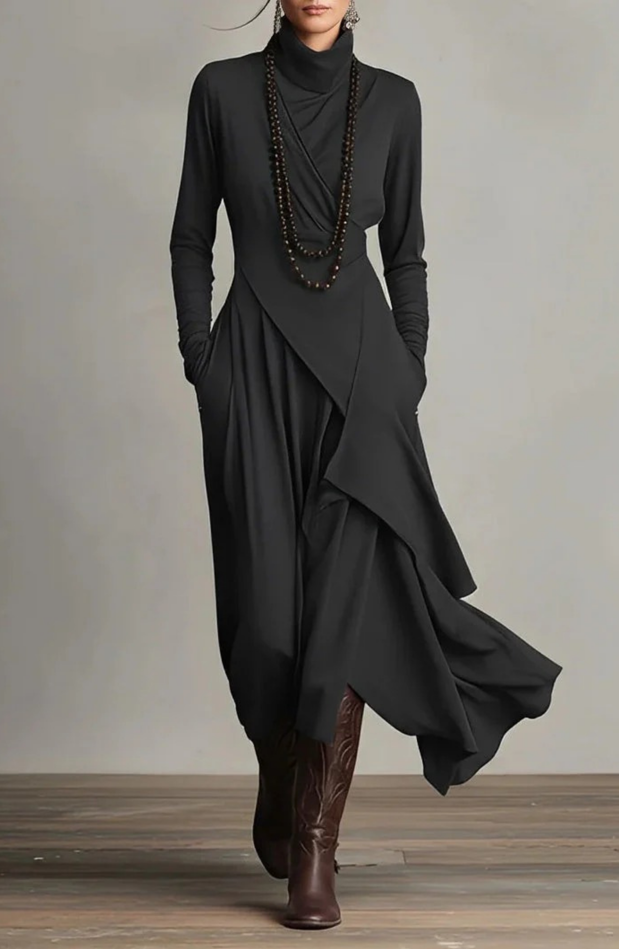 Amethyst Drape Maxi Dress – Miloe